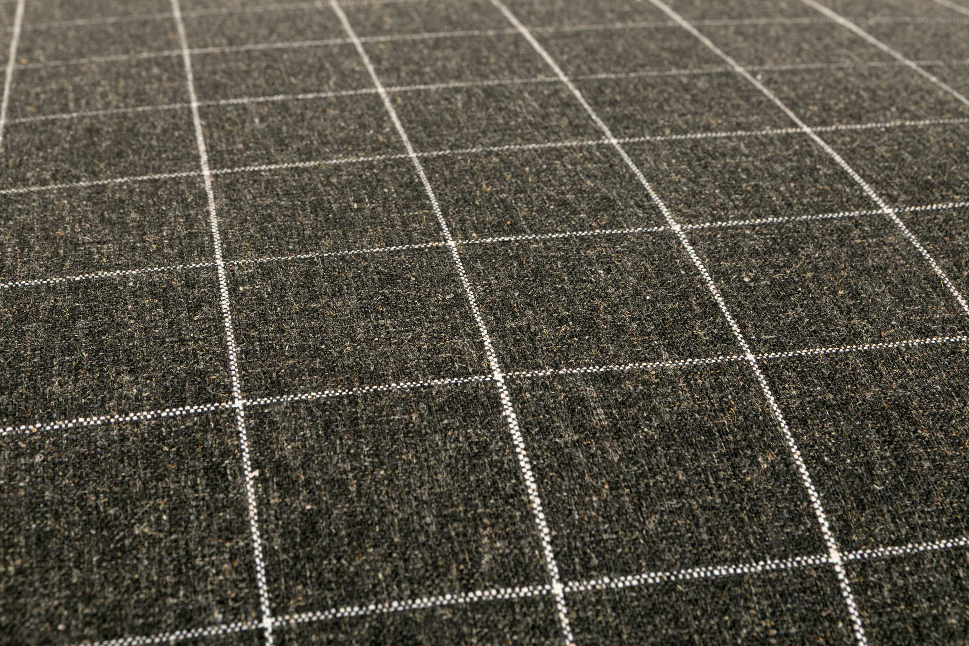 Sabi modular sofa chaise with Solid walnut stained rubberwood frame, Savane Charcoal Fabric - image 2