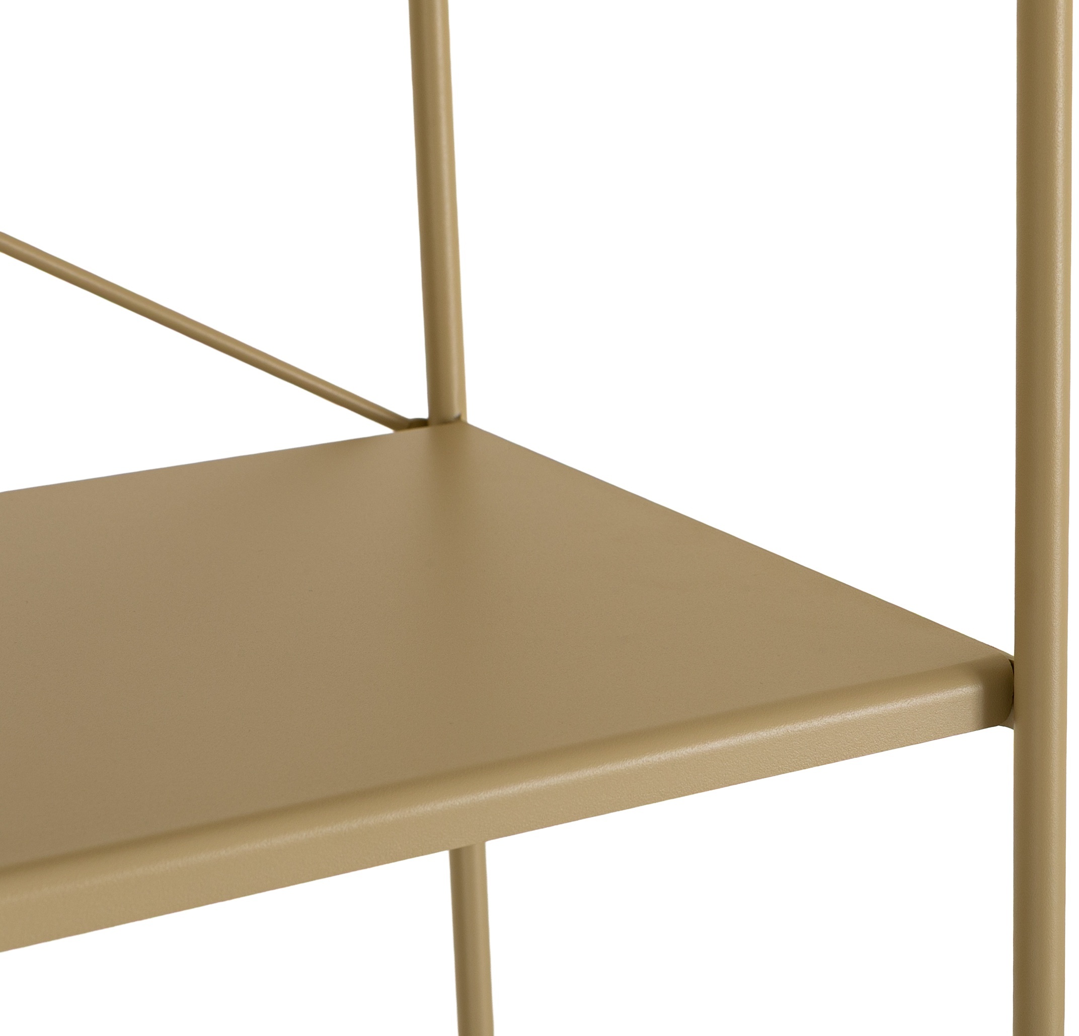 X Shelf Estante de piso alto con marco de acero recubierto en pintura electrostática beige, 70 cm. - image 3