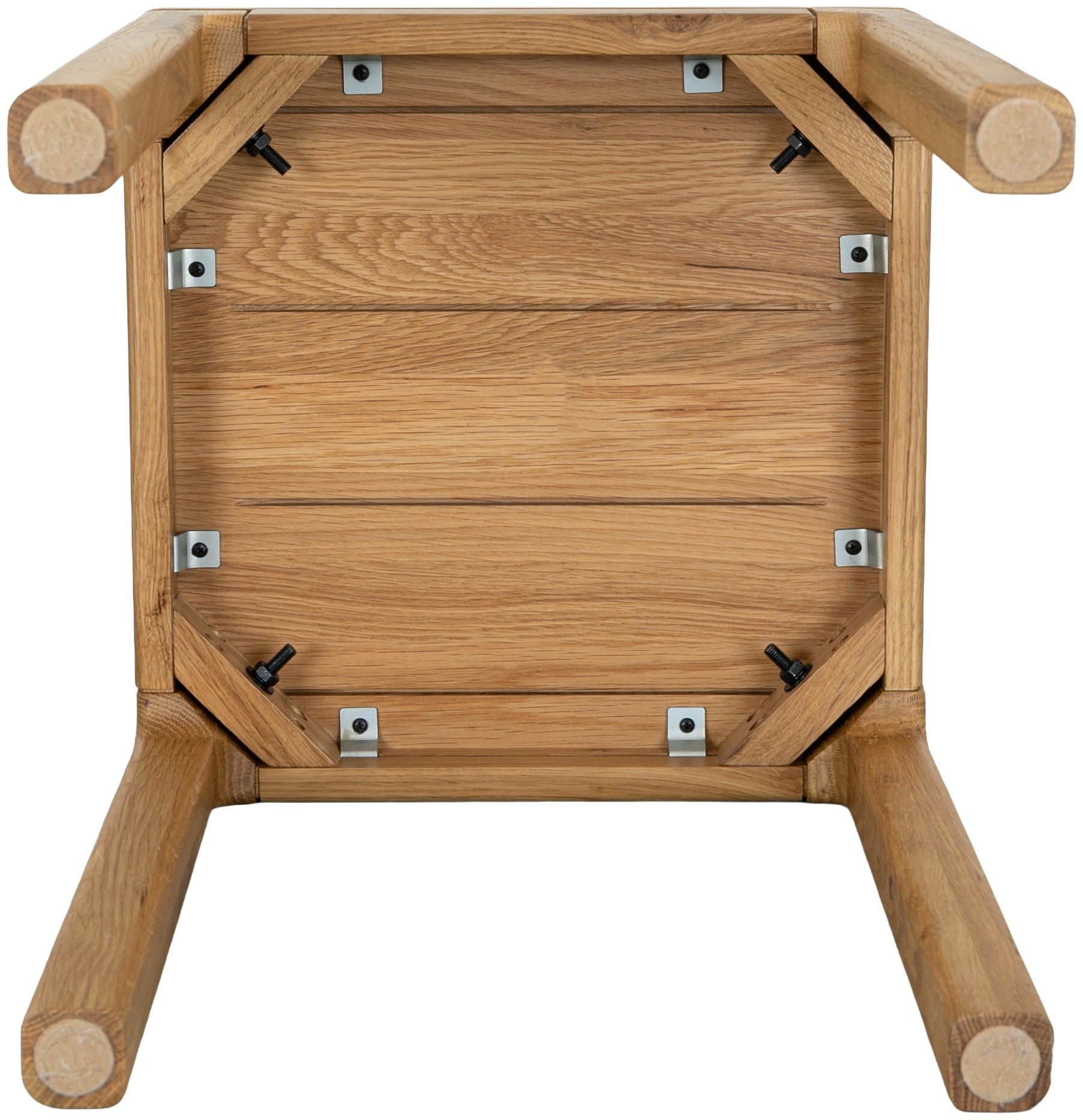 Aurora side table with Solid natural oak frame, 40 cm - image 4