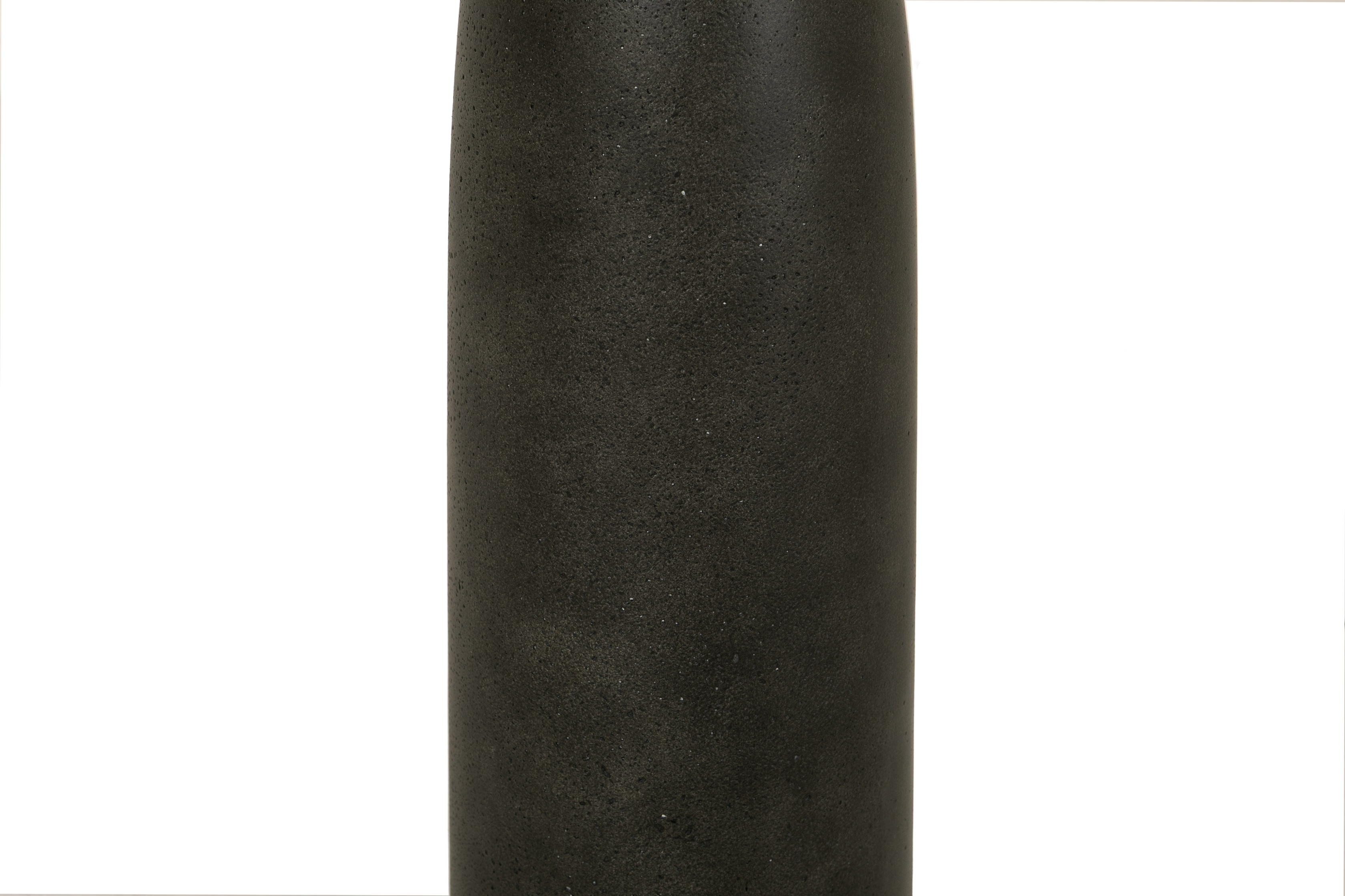 Gato side table with Black fibre cement with pitted finish frame, 30 cm - image 3