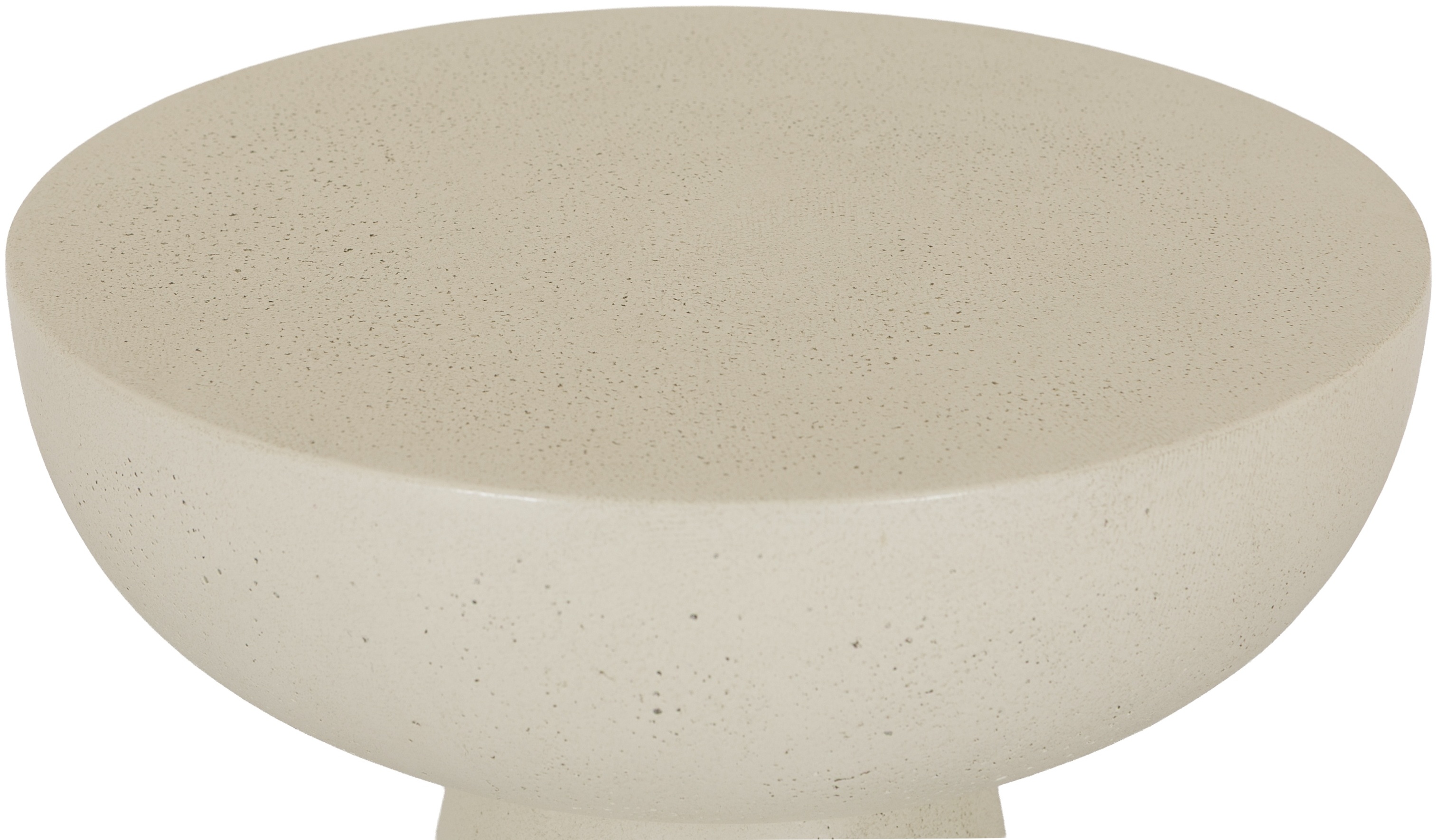 Gato side table with White fibre cement with pitted finish frame, 30 cm - image 3