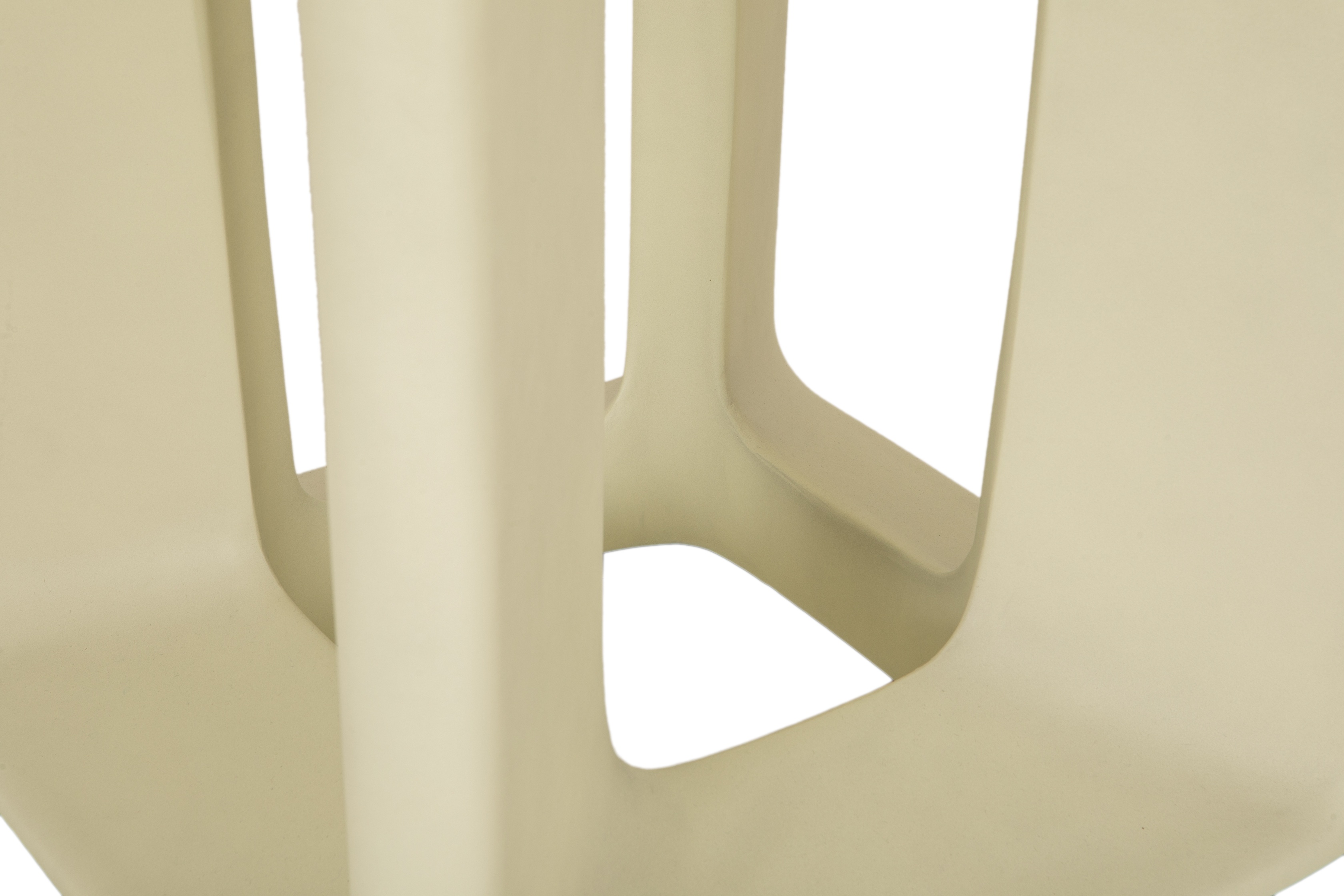 Kubo side table with Light grey fibre cement with flat finish frame, 48 cm - image 3