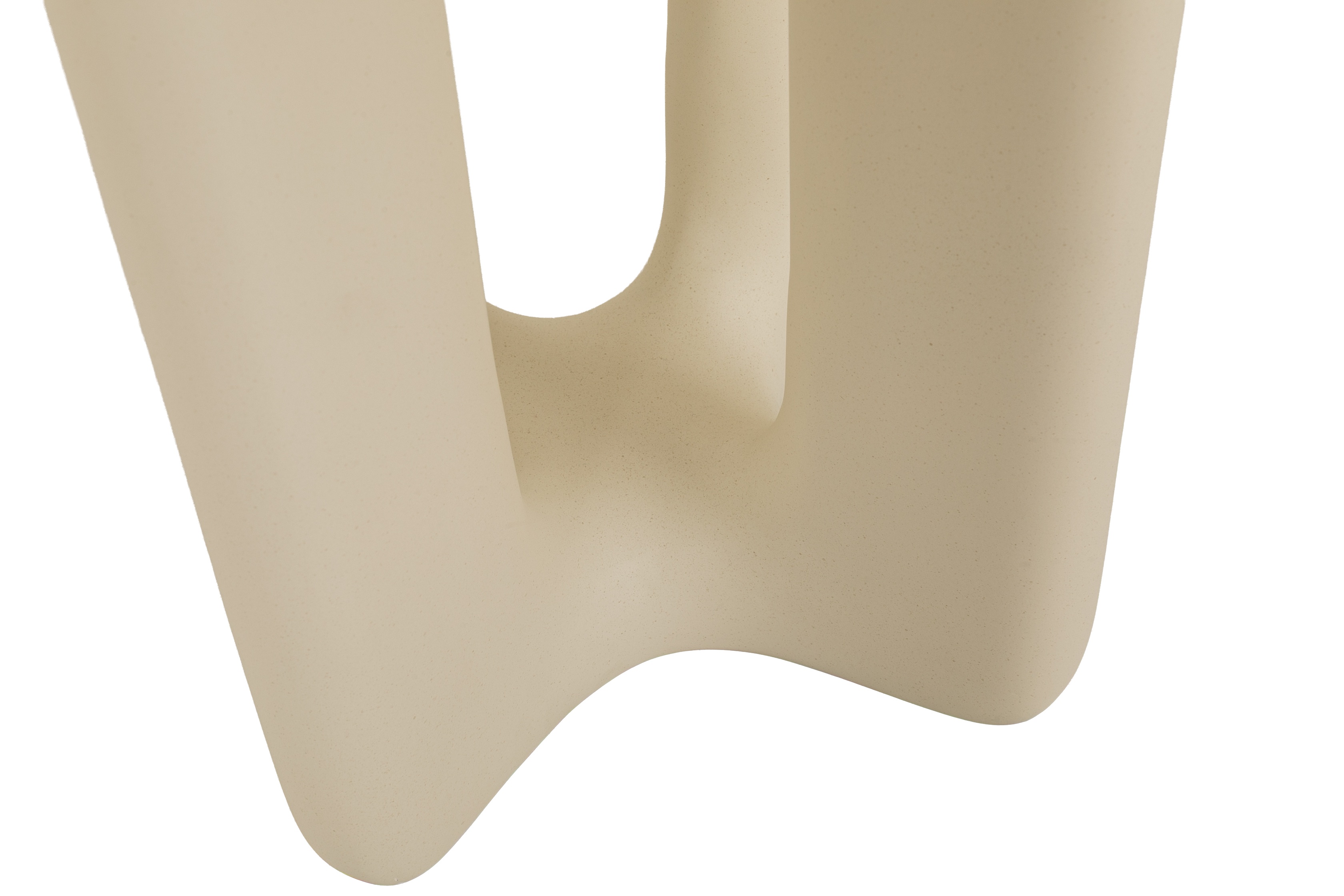 Mesa lateral Yepa con marco de concreto fundido color crema, 46 cm. - image 2