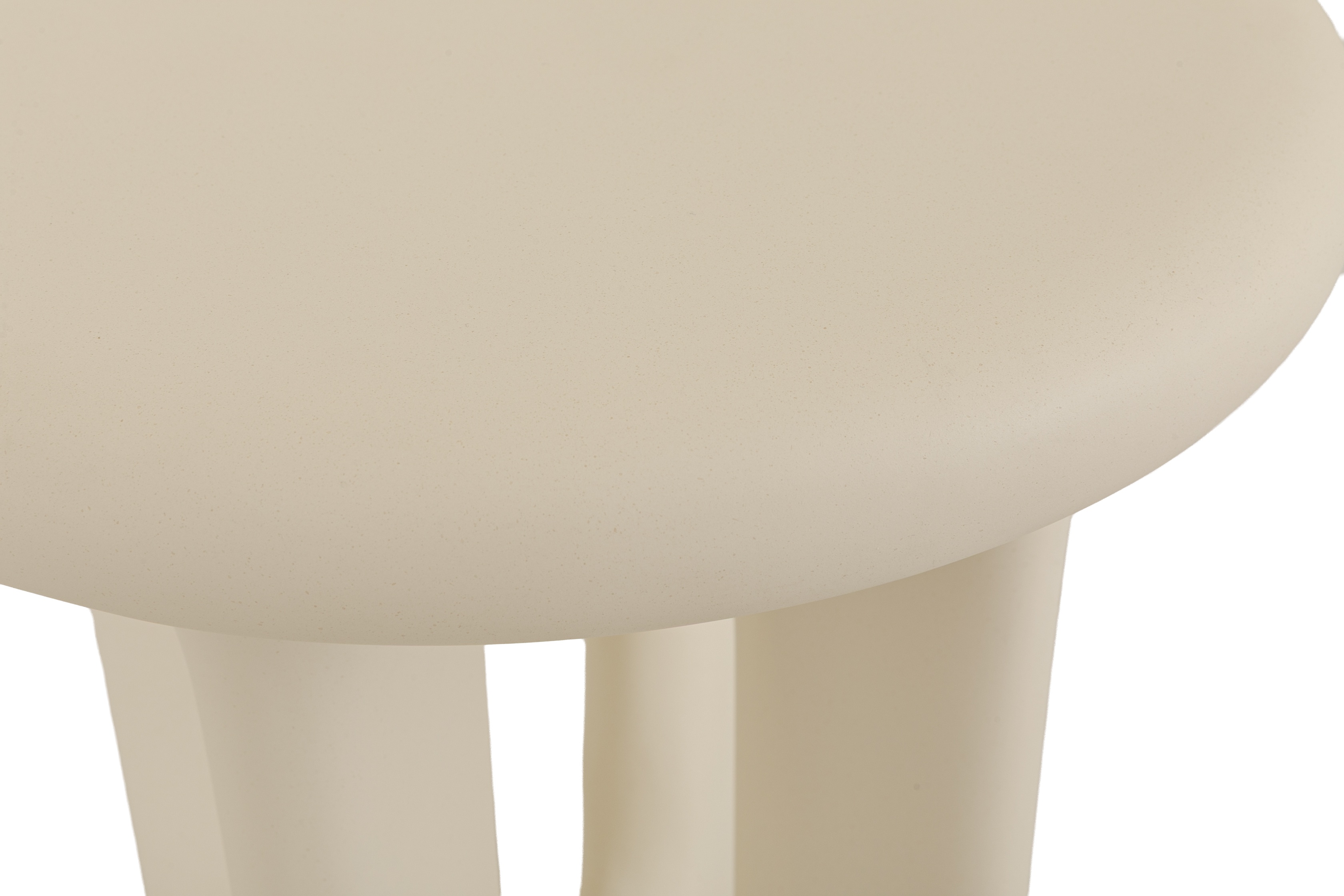 Mesa lateral Yepa con marco de concreto fundido color crema, 46 cm. - image 3