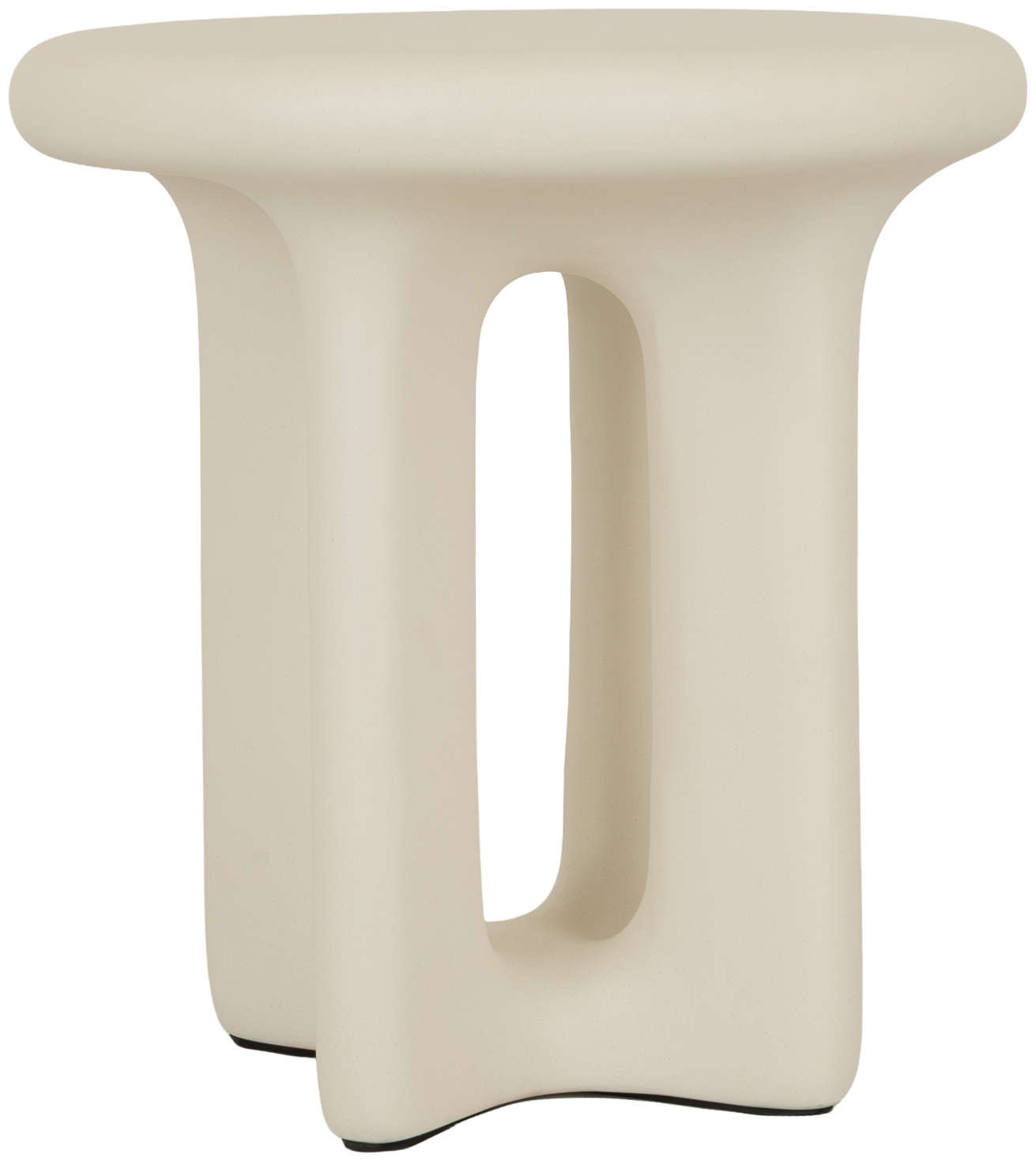 Yepa Side table with Cream cast concrete frame, 46 cm - image 4